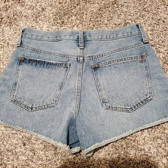 NWT Madewell Relaxed Cutoff Jean Shorts Homecrest Ripped Wash 25 - Picture 4 of 5